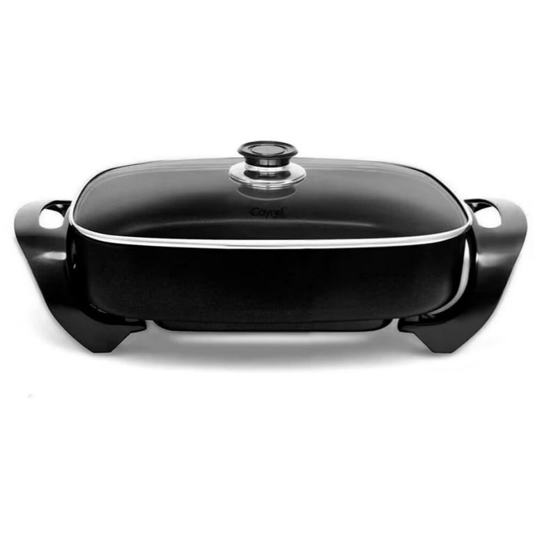Electric Skillet Nonstick with Lids - 16 inch Extra  