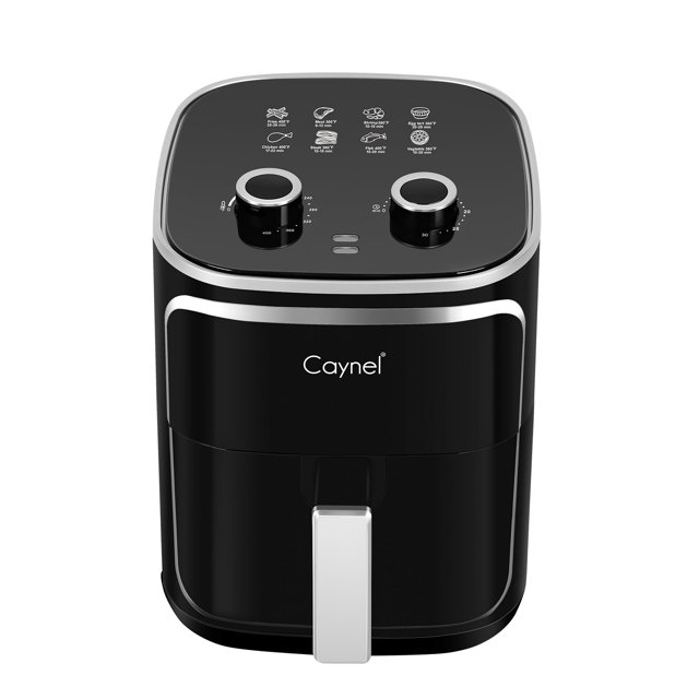 Caynel 5 Quart Compact Air Fryer, 1400W, New DishwasherSafe NonStick