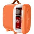 thumbnail image 1 of Caynel Portable 6-can 5L Eco-Friendly Retro Mini Fridge Orange, 1 of 9