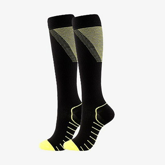 Caywon 1 Pairs Women's Circulation Sports Socks Support for Running and Cycling Outdoor Warm Long Socks Suitable for Female Athletes Comfortable