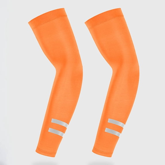 Caywon Arm Sleeves for Men Cooling UV Sun Protection Women Reflective Strap UPF 50 Arm Compression High Visibility Sun Protection Compression Arm Cooling Reflective Sleeves