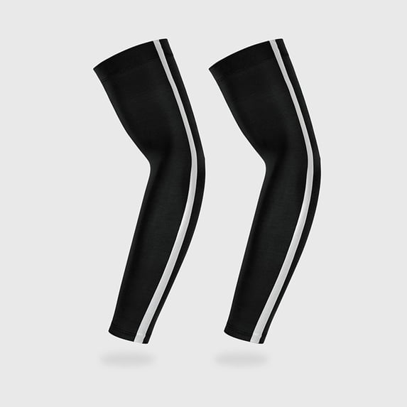 Caywon Arm Sleeves for Men Cooling UV Sun Protection Women Reflective Strap UPF 50 Arm Compression High Visibility Sun Protection Compression Arm Cooling Reflective Sleeves