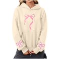 thumbnail image 1 of Caywon Casual Loose-Fit Hooded Sweatshirt for Women Printed Round Neck Long Sleeves Comfy Daily Wear for Spring Autumn, 1 of 5