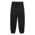 thumbnail image 1 of Caywon Casual Sweatpants Thickened Athletic Cuffed Sweatpants Designed for Cold Weather with Thick Fleece Lining to Keep Warm Elastic Waist Ensures a Snug Yet Comfortable, 1 of 2