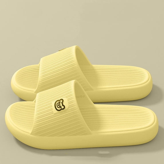 Caywon Comfortable Shower Shoes,Lightweight Soft Home Shower Slippers,Non Slip Bathroom Shoes for Women Men,Cushion Slide Sandals for Living Room Pool Gym Indoor College Dorm