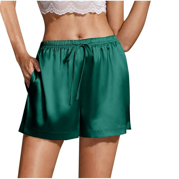 Caywon Fashion Women Casual Short Pants Elastic Waist Contoured Comfortable Fit Printed Design Flowy Material Summer Wear Breathable Fabric Loose Fit Everyday