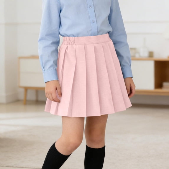 Caywon Girls' Skirts with Pleated Design and Elastic Waistband in ...
