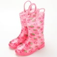 thumbnail image 1 of Caywon Kids Waterproof PVC Rain Boots with Easy-On Handles–Lightweight Slip-Proof Outdoor Boots for Boys and Girls Puddle Play, 1 of 3