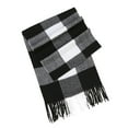 thumbnail image 1 of Caywon Men's Fashion British Plaid Multifunctional Scarf Winter Warm Fringed Shawl Soft Comfortable Stylish Versatile Cold Weather Accessory for Daily Casual Office Outdoor Use, 1 of 2