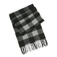 thumbnail image 1 of Caywon Men's Fashion British Plaid Multifunctional Scarf Winter Warm Fringed Shawl Soft Comfortable Stylish Versatile Cold Weather Accessory for Daily Casual Office Outdoor Use, 1 of 2