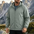 thumbnail image 1 of Caywon Men's Lightweight Waterproof Windbreaker Jacket with Hood and Zipper Pockets, Packable Long Sleeve Rain Coat for Hiking Travel and Outdoor Sports, 1 of 9