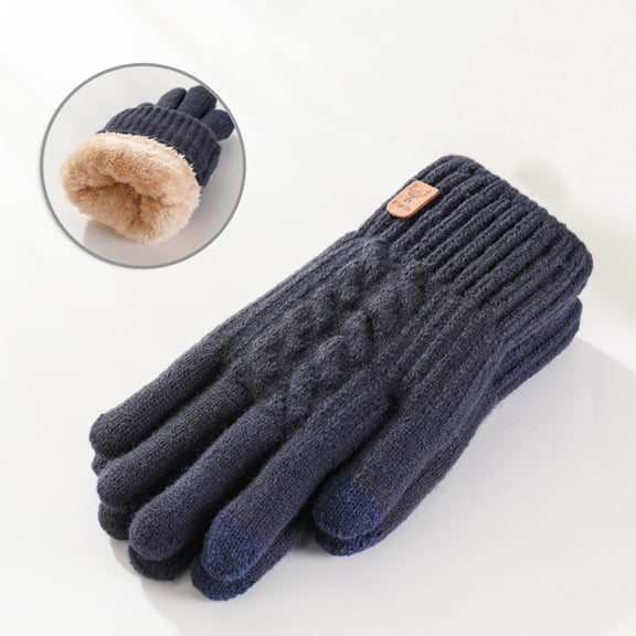 Caywon Men's Winter Warm Outdoor Gloves Thickened Cold Proof Gloves Durable Soft Hand Warmers for Camping Hiking and Cold Weather Wear