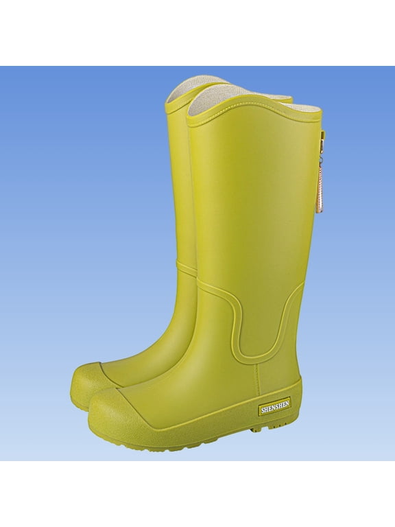 Rain Boots for Women Waterproof Garden Shoes Non-Slip Knee-high Mud boots Ladies Tall Rubber Boots Lightweight Outdoor Work Booties