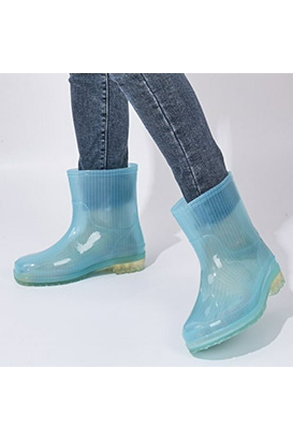 Rain Boots for Women Waterproof Insulated Rubber Garden Boots Wide Calf for Outdoor Gardening Rainy Days Yard Work