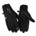 thumbnail image 1 of Caywon Reflective Zip Gloves Waterproof Thickened Warm Windproof for Men Women for Cycling Driving Bike Skiing Outdoor Activities, 1 of 3