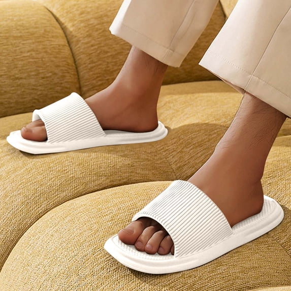 Caywon Shower Shoes for Women Men House Shower Slippers Non-Slip Sandals Quick Drying Slides Comfortable Lightweight Indoor for Bathroom