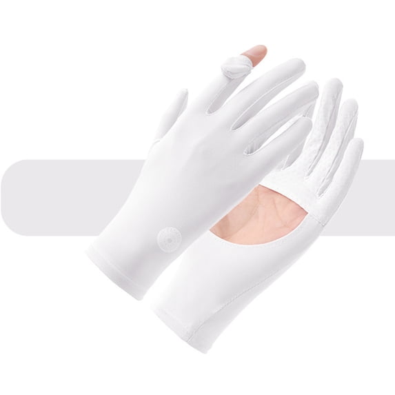 Caywon Summer Outdoor UV-Protection-Sunblock-Gloves Full Finger Touchscreen Driving Gloves for Women Cyling Riding Summer Outdoor Gloves