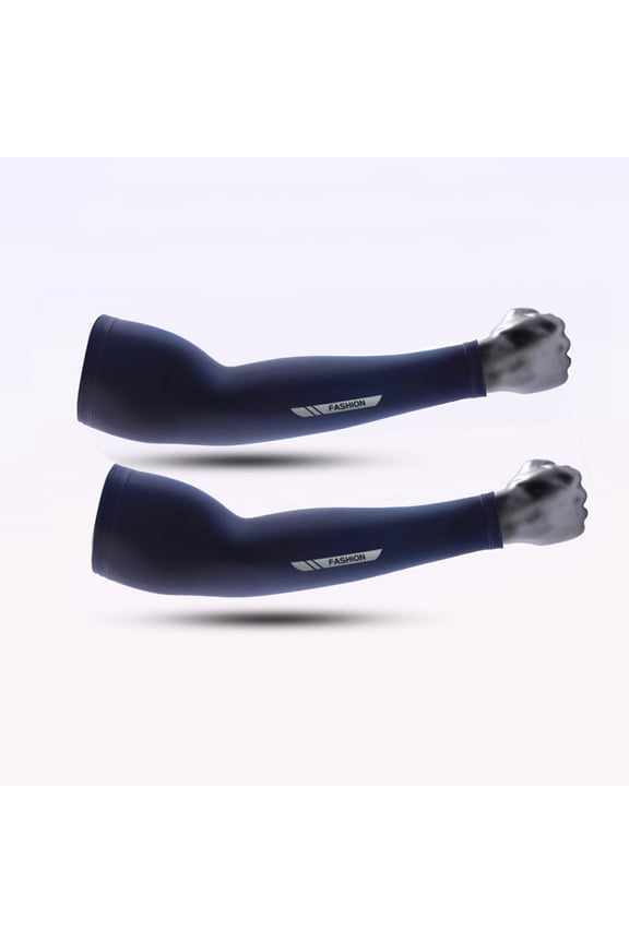 Summer UV-Sun-Protection Cool-Arm-Sleeves,Outdoor Sports Ice-Silk Sun-Block Compression-Arm-Sleeves Lightweight,Sleeves for Men Women