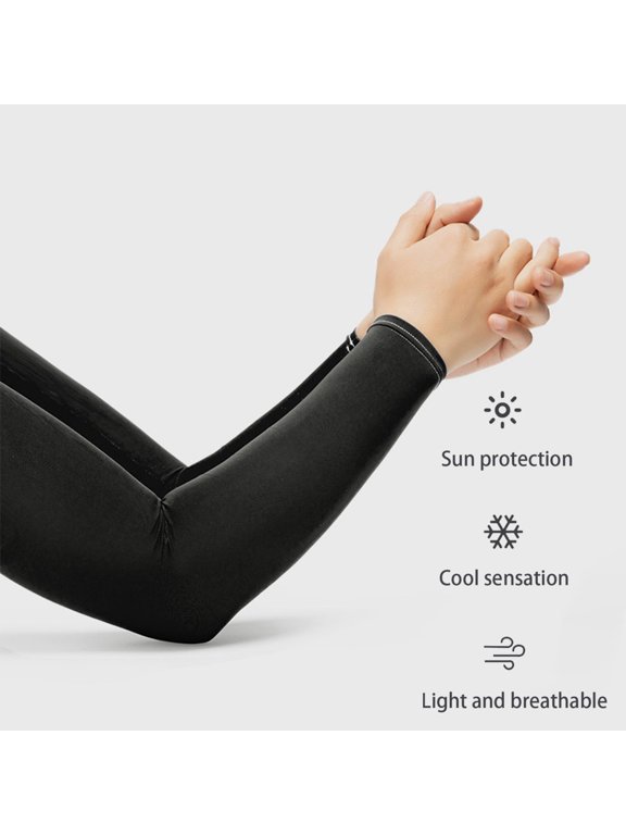 Sun Protection Arm Sleeves,Volleyball Arm Sleeves,Sports Compression Padded Forearm Sleeves for Men Women,Unisex Sleeve 1 Pair