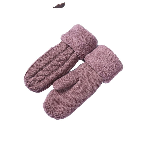 Caywon Unisex Knitted Gloves Outdoor Windproof Warm Thickened Adult Mittens Suitable for Both Men and Women Ideal for Cold Weather Activities