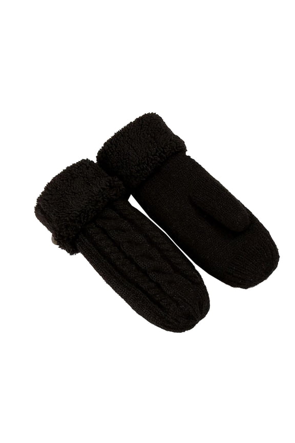 Unisex Knitted Gloves Outdoor Windproof Warm Thickened Adult Mittens Suitable for Both Men and Women Ideal for Cold Weather Activities