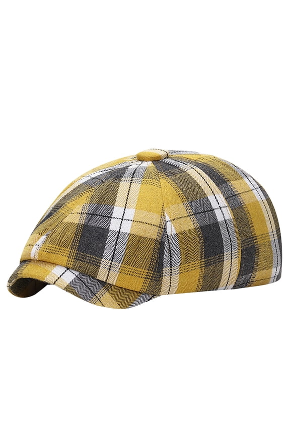 Unisex Solid Color Newsboy Cap Vintage Peaked Cap Casual Versatile Beret Summer Breathable Hat Stylish Daily Outdoor Wear Classic Design