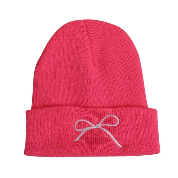 Caywon Winter Knit Hat Warm Outdoor Ear Warmer Beanie Casual Hat Solid Color Windproof Cold Proof Wool Hat Christmas Gift Winter Accessory Cold Protection