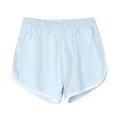 thumbnail image 1 of Caywon Women Casual Shorts Solid Color Choice Elastic Waistband Comfortable Fit Outing Wear Breathable Material Lightweight Fabric Styling Relaxed Feel Summer Shorts, 1 of 4