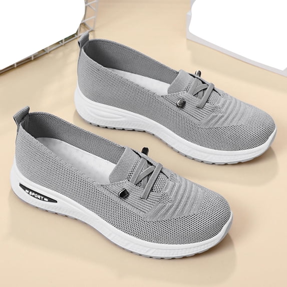 Caywon Women Memory Foam Shoes, Mesh Slip On Sneakers, Breathable Lightweight Casual, Comfortable Ladies Shoes Zapatillas Mujer
