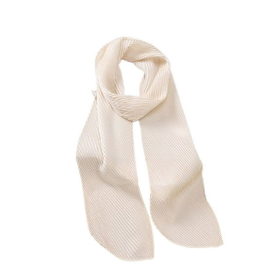 Caywon Women Plain Solid Color Scarf Long Neckerchief Hair Solid Neckerchief Hair Decorative Lightweight Square Neckerchief Chiffon Scarf Square