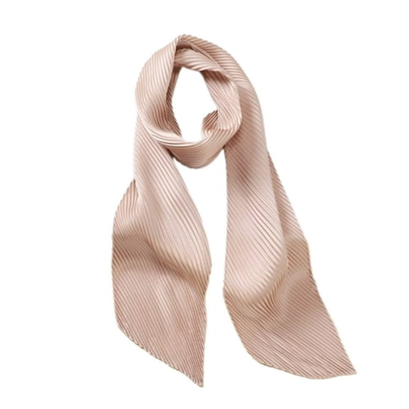 Caywon Women Plain Solid Color Scarf Long Neckerchief Hair Solid Neckerchief Hair Decorative Lightweight Square Neckerchief Chiffon Scarf Square