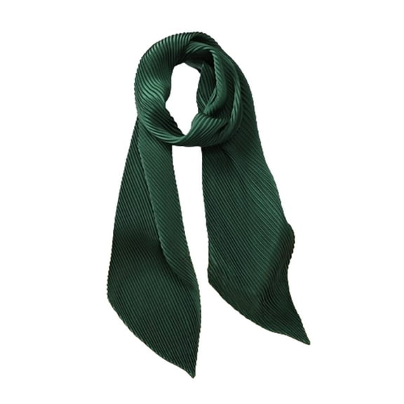 Caywon Women Plain Solid Color Scarf Long Neckerchief Hair Solid Neckerchief Hair Decorative Lightweight Square Neckerchief Chiffon Scarf Square