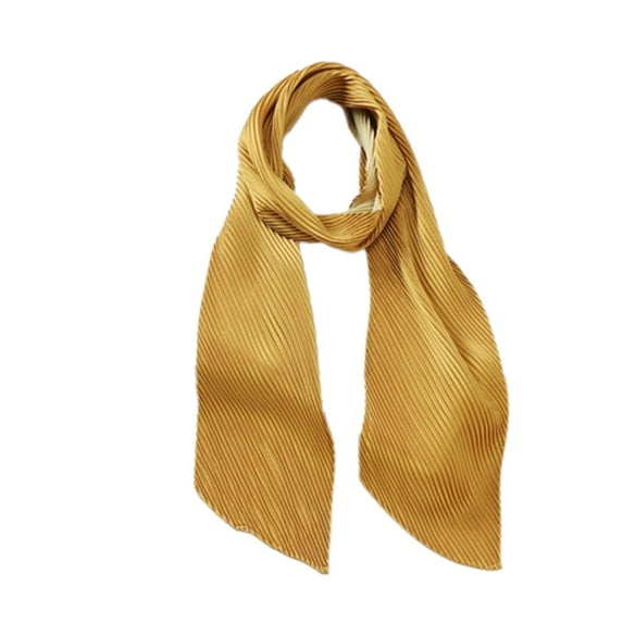 Caywon Women Plain Solid Color Scarf Long Neckerchief Hair Solid Neckerchief Hair Decorative Lightweight Square Neckerchief Chiffon Scarf Square