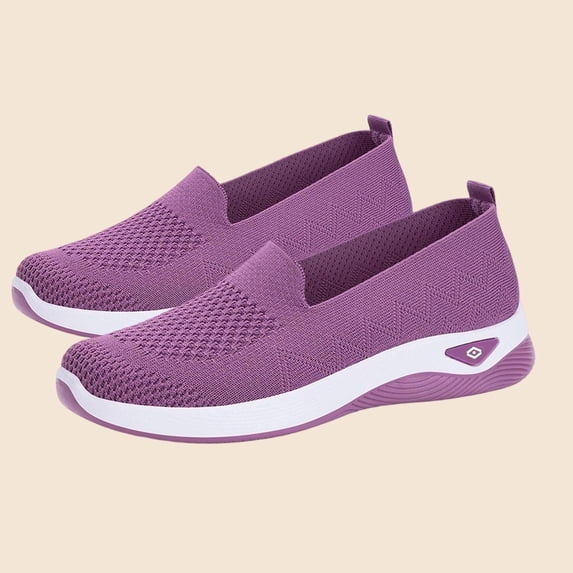 Caywon Women Slip On Sneakers, Mesh Breathable Walking Shoes, Lightweight Casual Flat Loafers, Comfortable Ladies Shoes Zapatillas Mujer