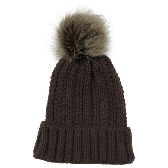 Caywon Women's Autumn Winter Solid Color Knit Slouchy Hat Warm Wool Knit Cap Cold Weather Accessory Soft Comfortable Versatile Fashion Winter Necessary Daily Wear