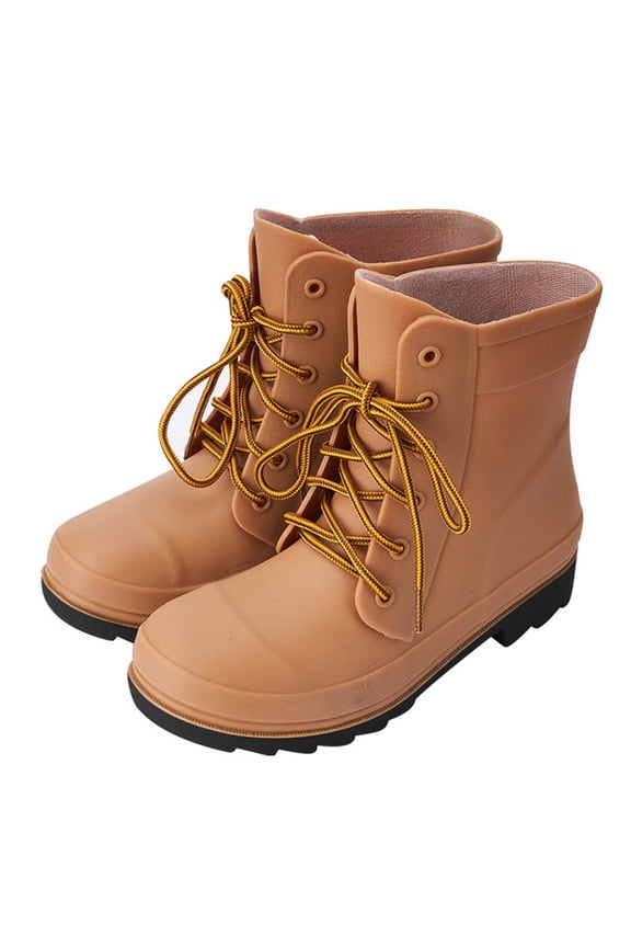 Women's Boots Waterproof Ankle Rain Boots Non-Slip Rubber Boot Outdoor Work Shoes for Boating Gardening Farming Gardening Yard Farm Work