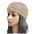 thumbnail image 1 of Caywon Women's Solid Color Head Scarf Yoga Spring Summer Shiny Hair Cover For Daily Wear Soft Reathable Headscarf(Beige,Free Size), 1 of 3