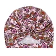 thumbnail image 1 of Caywon Women's Trendy Floral Print Head Wrap Muslim lightweight Breathable Ruffle All Packaged Spring Summer Headscarf(Pink,Free Size), 1 of 2