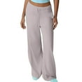 thumbnail image 1 of Caywon Women's Drawstring Elastic Waist Straight-Leg Pocket Wide-Leg Casual Sweatpants Long Trousers Comfortable of Sweatpants, 1 of 5