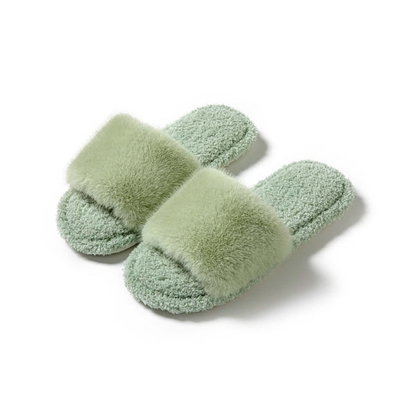 Caywon Women's Fashion Plushes Slippers Indoor Home Plushes Cotton Slippers Soft Plushes Lining Comfortable Sole Suitable for Relaxing at Home and Daily Indoor Activities