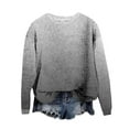 thumbnail image 1 of Caywon Women's Gradient Print Hoodless Sweater Loose Long Sleeve To Trendy Gradient Pattern Loose Fit Breathable for Casual Daily Wear Weekend Outings, 1 of 4
