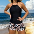 thumbnail image 1 of Caywon Women's Modest 2-Piece Split Swimsuit High-Waist Bathing Suit Soft Breathable Swimwear Racerback Swimsuit Two Piece Bathing for Pool Daily Swim, 1 of 9