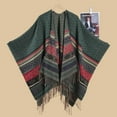 thumbnail image 1 of Caywon Women's Scarf Shawl Colorful Split-Design Shawl Autumn Winter Outdoor Travel Camping Warm Cape Versatile for Multiple Outdoor, 1 of 3