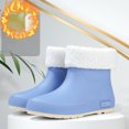 thumbnail image 1 of Caywon Women's Short-Top Rain Boots With Removable Covers Waterproof Comfortable Height-Increasing Heel For Fall And Winter, 1 of 7