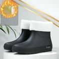 thumbnail image 1 of Caywon Women's Short-Top Rain Boots With Removable Covers Waterproof Comfortable Height-Increasing Heel For Fall And Winter, 1 of 7