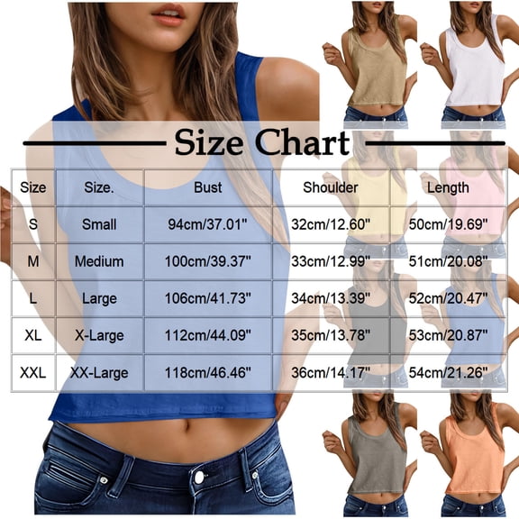 Caywon Women's Sleeveless Cotton Loose Fit Crew Neck Cami Tank Top Soft Breathable Lightweight Comfortable Basic Top for Daily Casual Home Wear