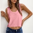thumbnail image 1 of Caywon Women's Sleeveless Cotton Loose Fit Crew Neck Cami Tank Top Soft Breathable Lightweight Comfortable Basic Top for Daily Casual Home Wear, 1 of 8