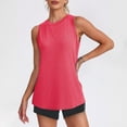 thumbnail image 1 of Caywon Women's Sleeveless Crew Neck Solid Color Tank Top Lightweight Breathable Soft Comfortable Basic Camisole for Summer Daily Home Wear, 1 of 8