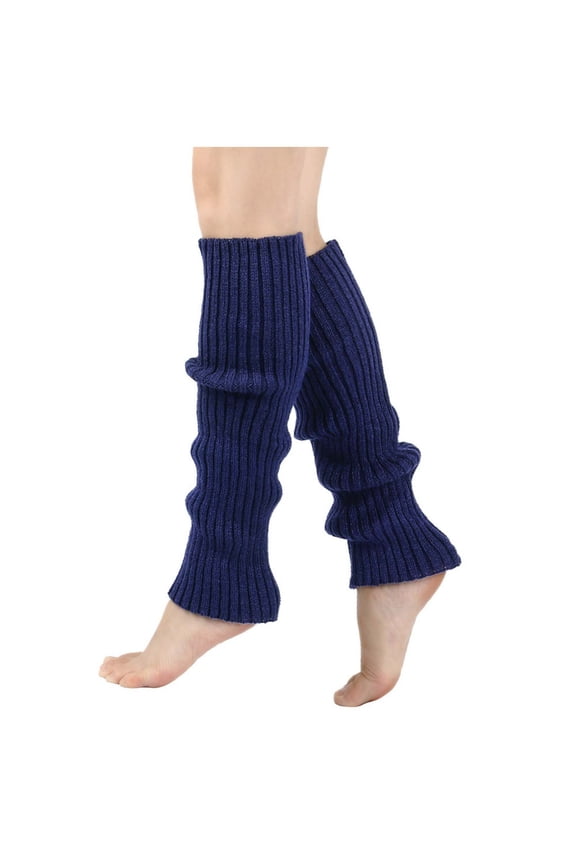 Women's Solid Color Leg Warmers Warm Knitted Leg Warmers Yoga Leg Warmers Knee-High Socks Winter Slouch Socks Foot Warmers Soft and Cozy