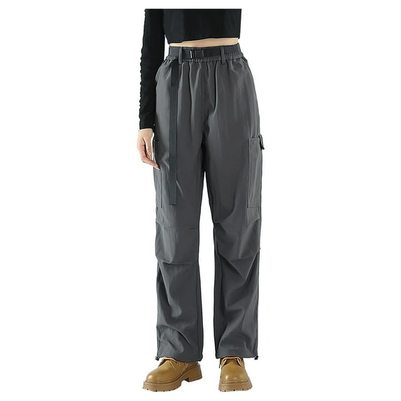 Caywon Women's Solid Color Pants Casual Versatile Waterproof Windproof Outdoor Sports Hiking Pants Long Trousers for Camping Hiking and Outdoor
